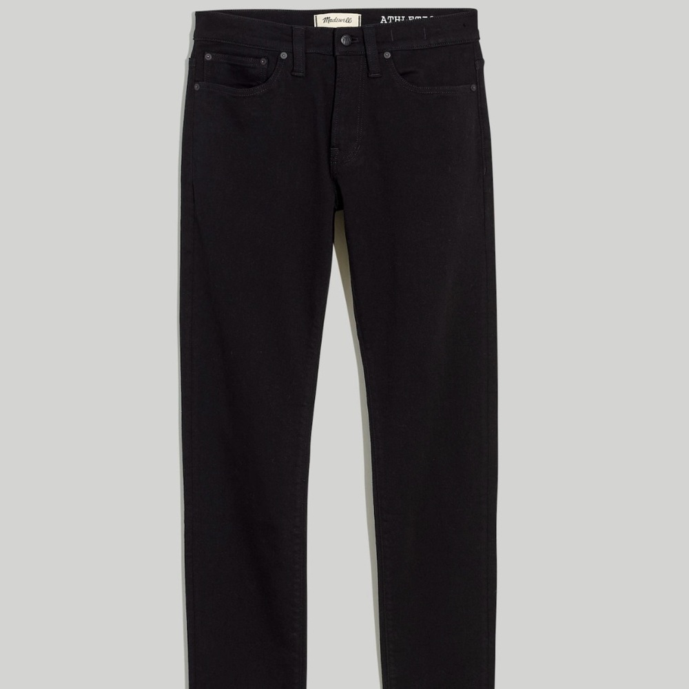 Madewell 35/30 Athletic Slim Black Jeans